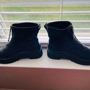 Divided Black Ankle Boots